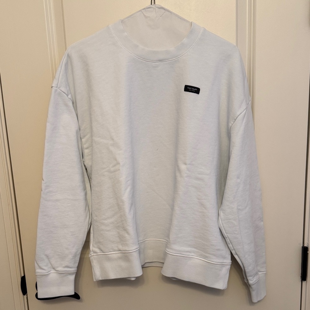 kate spade White Sweatshirt with Logo Patch